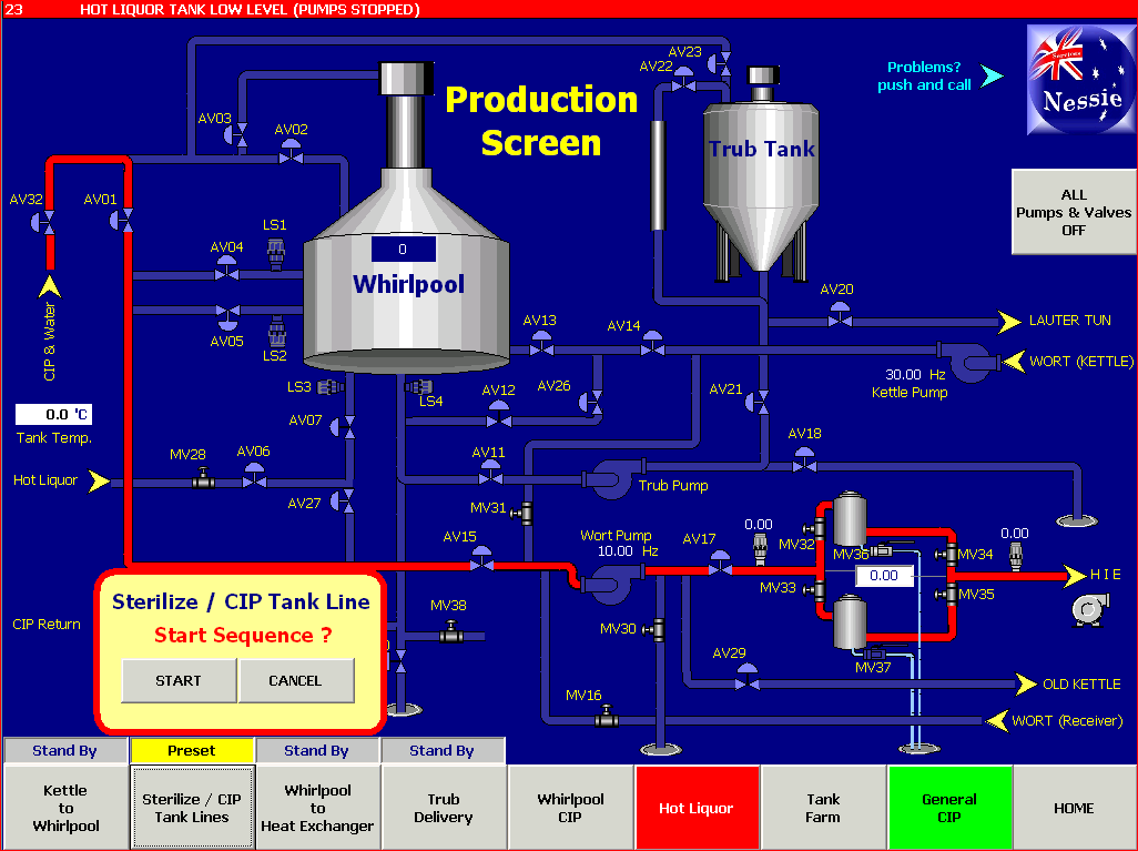 Whirlpool start sterilize pre