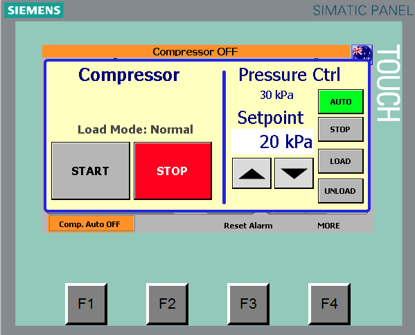 Compressor load/unload