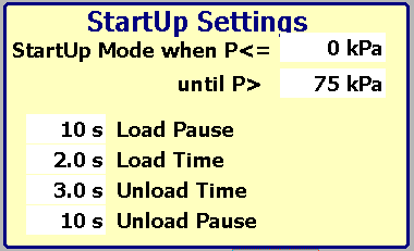 startup settings